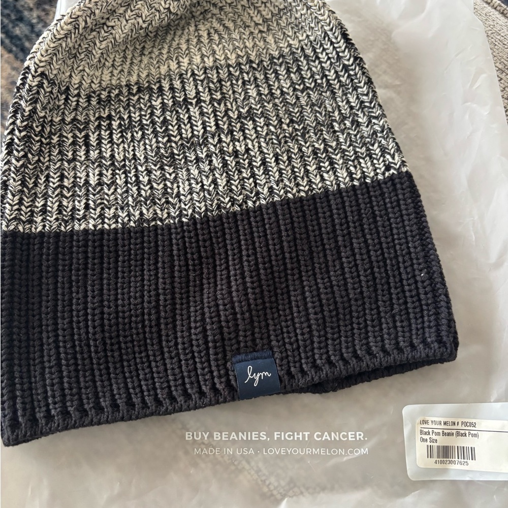 Love Your Melon Two-Tone Knit Beanie